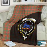 Clan Bruce Ancient Tartan Crest Blanket Wave Style YC88 Clan Bruce Tartan Today